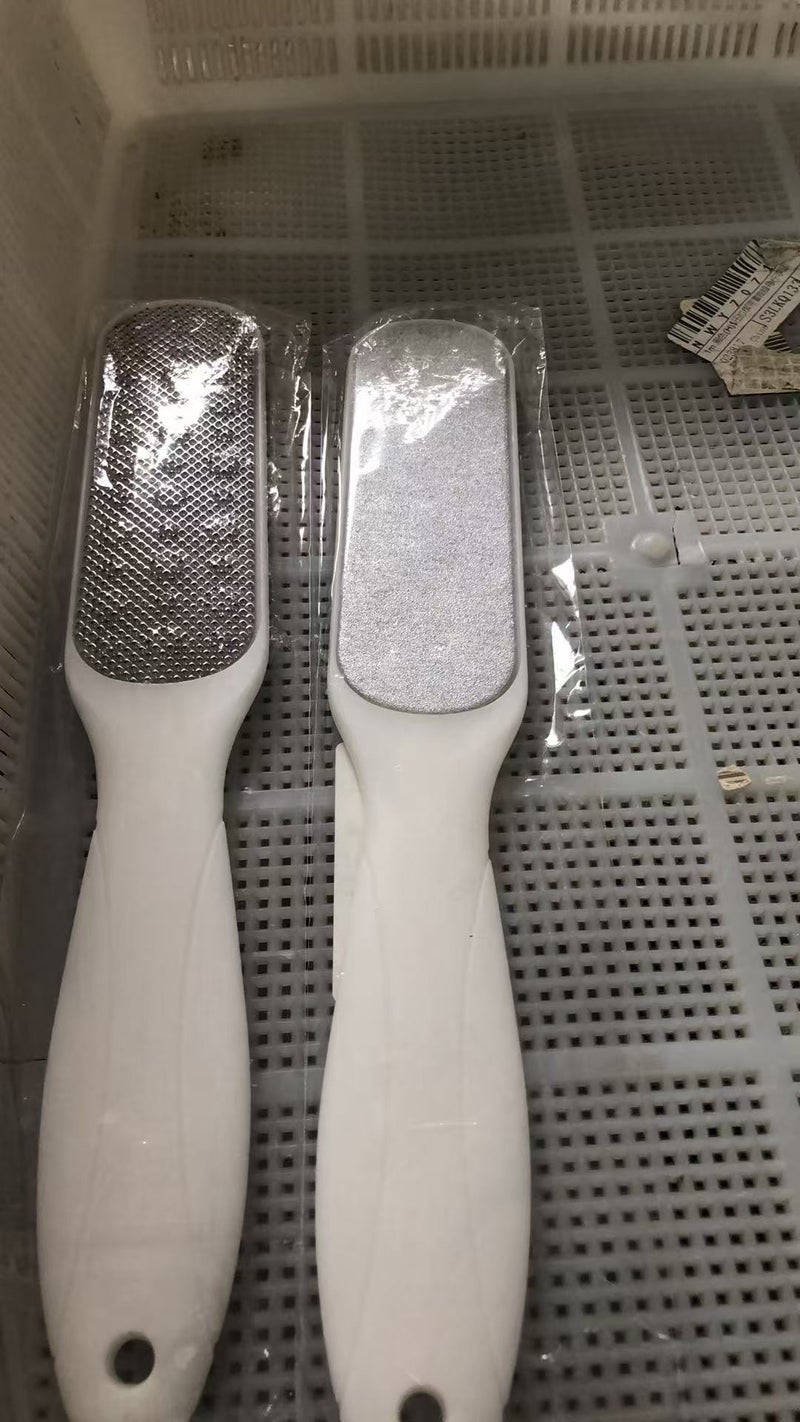 Foot file, callus remover, heel file, foot scrubber, double-sided foot scrubber.